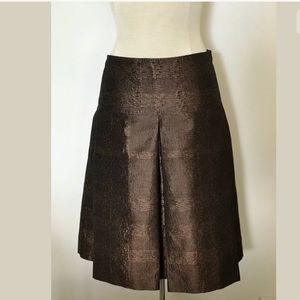NWOT Burberry London metallic pleated Skirt